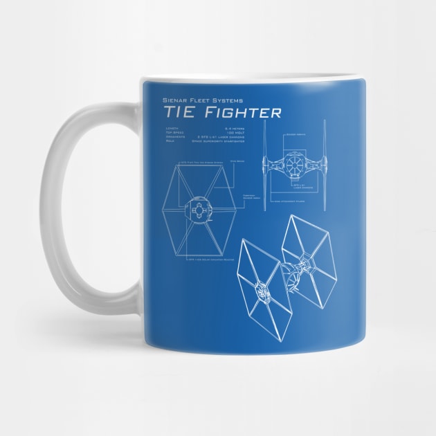 TIE Fighter Blueprints by patrickkingart